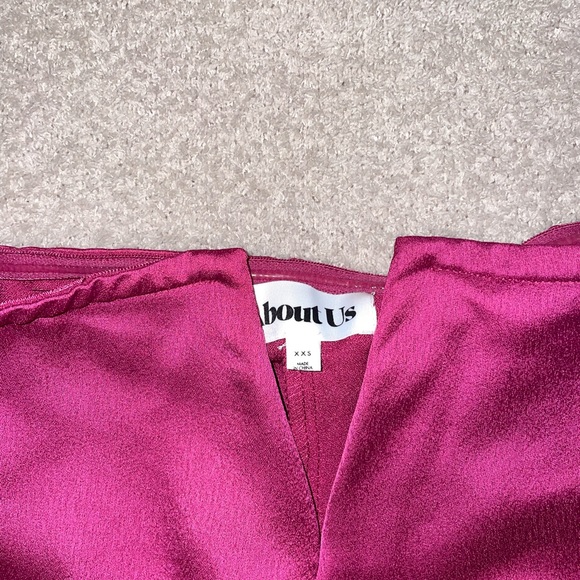 NWT about us fuchsia cocktail dress xxs - Picture 4 of 4